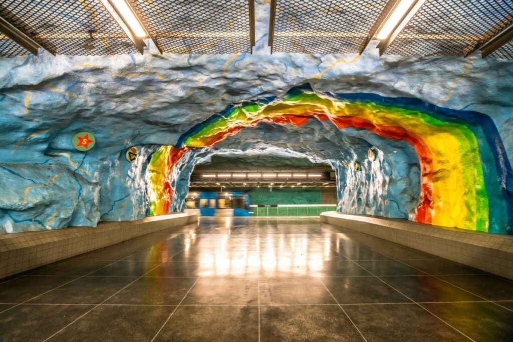 stockholm metro art