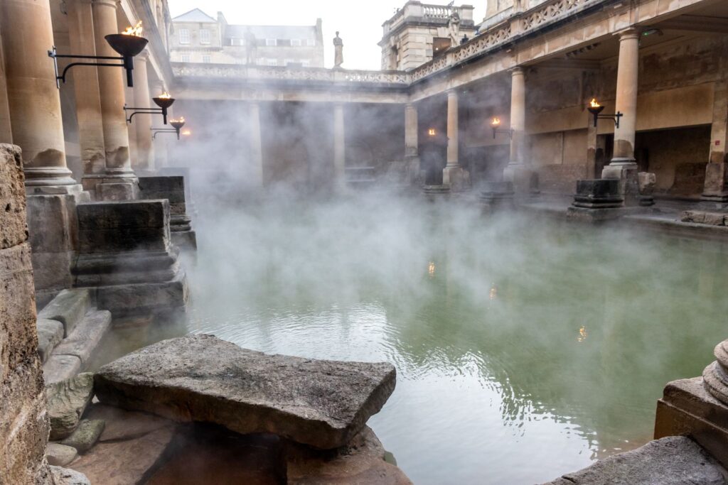 Sunrise over the Roman Baths, England