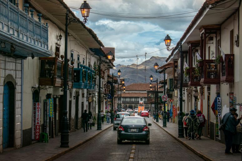 Cusco historic street and Sacred Valley luxury resort comparison