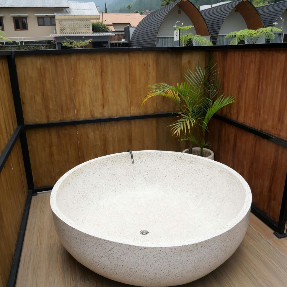 Private bath at a Kyoto luxury ryokan
